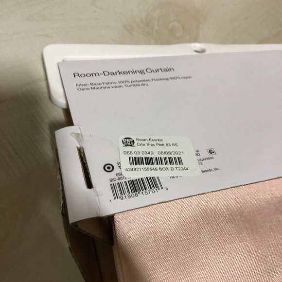 Heathered Thermal Room Darkening Curtain Panel - Room Essentials™ - Picture 4 of 4